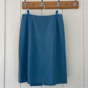 Ann Taylor blue wool skirt